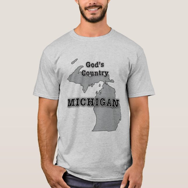 Michigan ist das LAND DES GOTTES T-Shirt (Vorderseite)