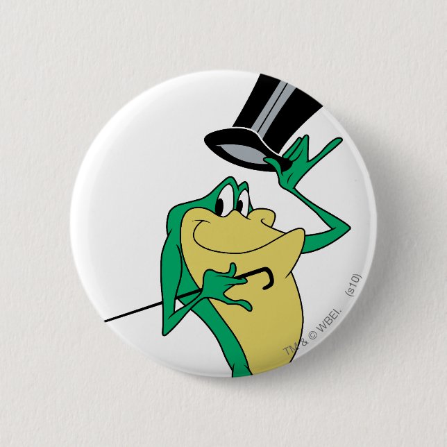 Michigan J. Frog in Farbe Button (Vorderseite)