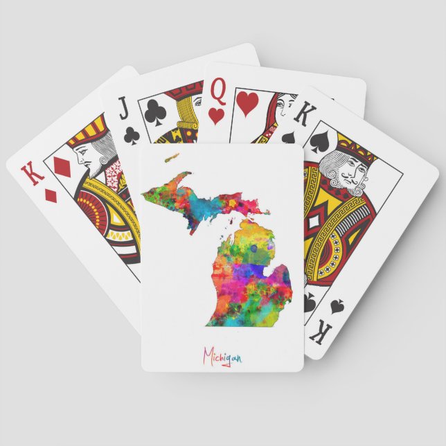Michigan-Karte Spielkarten (Rückseite)