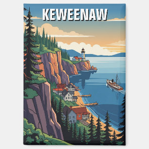 Michigan Keweenaw Halbinsel Magnet