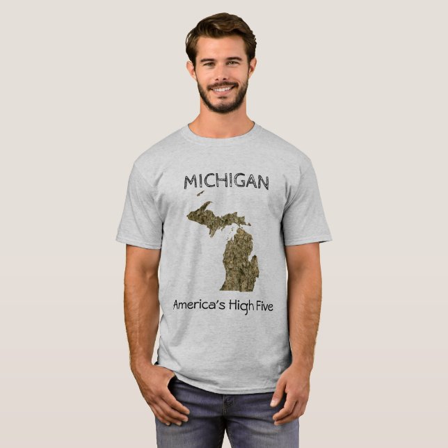 Michigan - Les cinq T-Shirt américains (Devant entier)