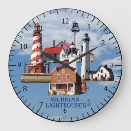 Michigan-Leuchtturmuhr Große Wanduhr