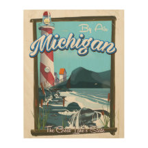 Michigan Lighthouse Reiseplakat!