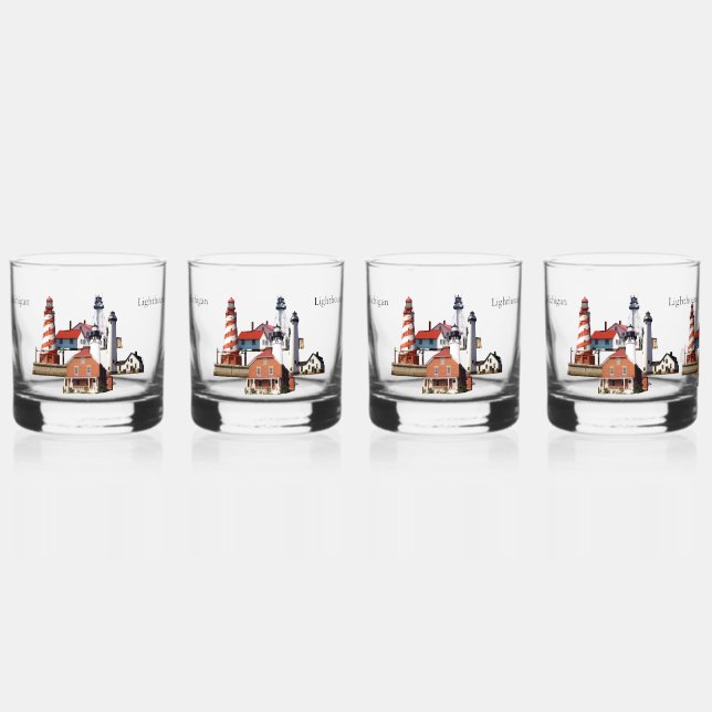 Michigan Lighthouses Glas (Vorderseite)