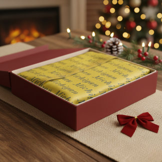 Michigan Maize and Blue Seidenpapier