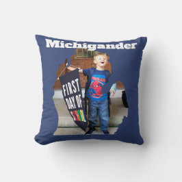 Michigan Map Michigander Foto Kissen