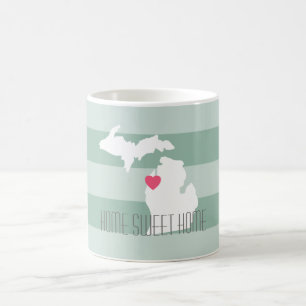 Michigan Map Zuhause Staat Liebe mit benutzerdefin Kaffeetasse