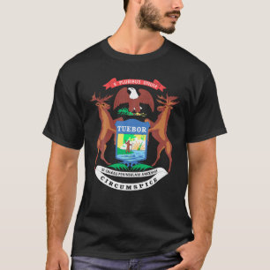 Michigan MI State Flag USA T Shirt