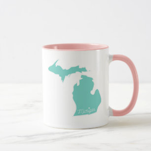 Michigan mit Herz Tasse