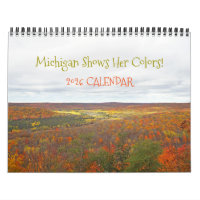 "MICHIGAN MONTRE SES COULEURS DE CHUTE" CALENDRIER