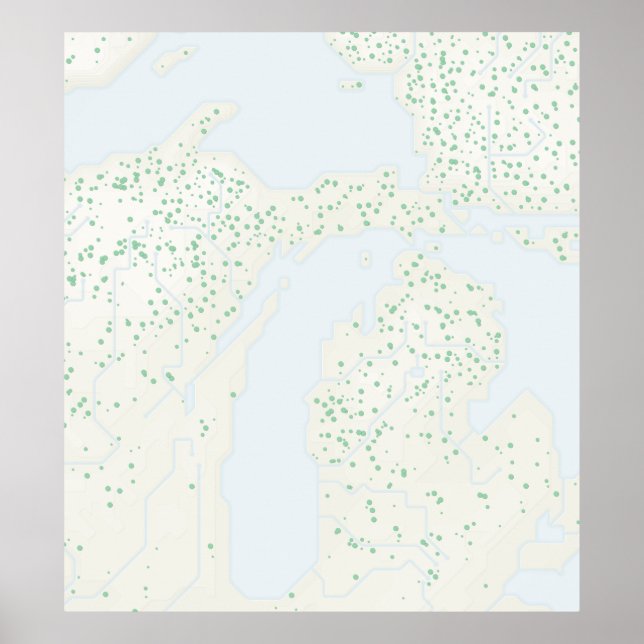 Michigan: Natürliche Modernität Poster (Vorne)