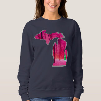 Michigan Navy Blue Sweatshirt mit PINK Michigan!