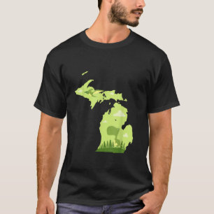 Michigan Niedlich T rex Dinosaur Staaten Kinder Ge T-Shirt