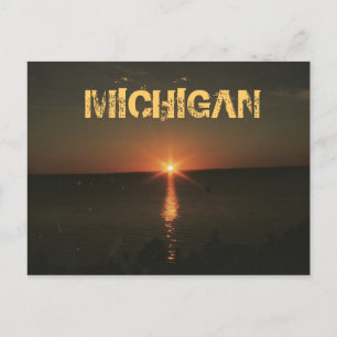MICHIGAN NIGHT POSTCARD POSTKARTE