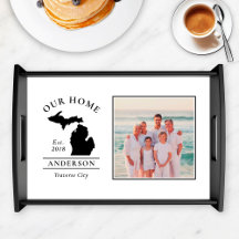 Michigan Our Zuhause Custom Family Monogram Foto
