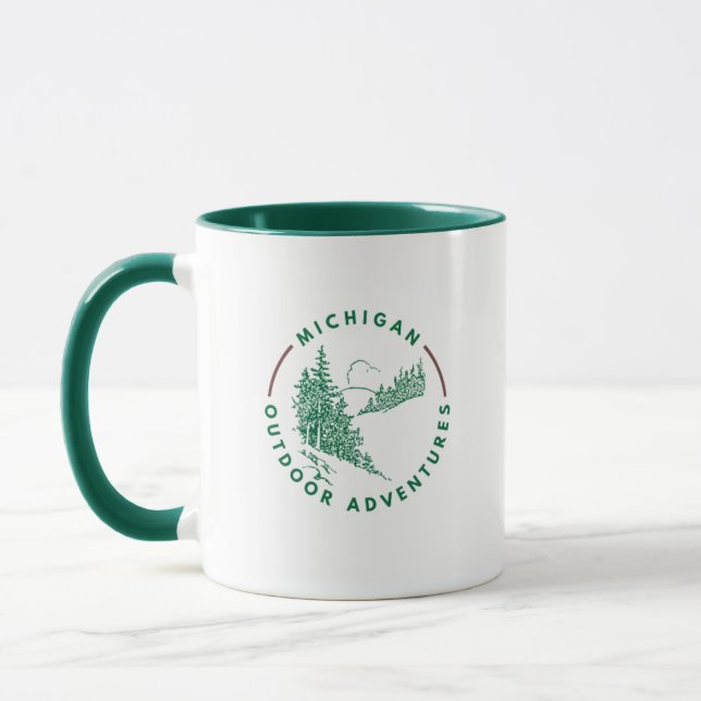 Michigan Outdoor Adventures Coffee Mug (Gauche)