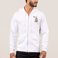 Michigan Paw Prints Men's Zip-up Hoodie