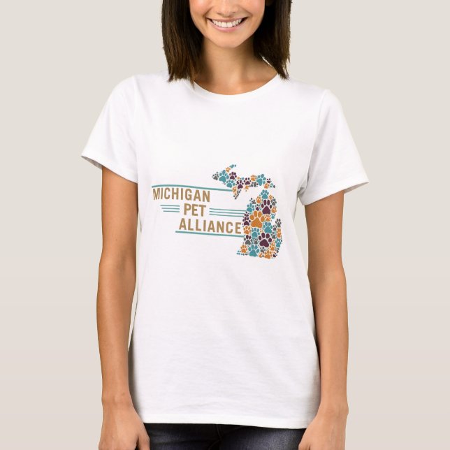 Michigan Paw Prints T - Shirt (Vorderseite)
