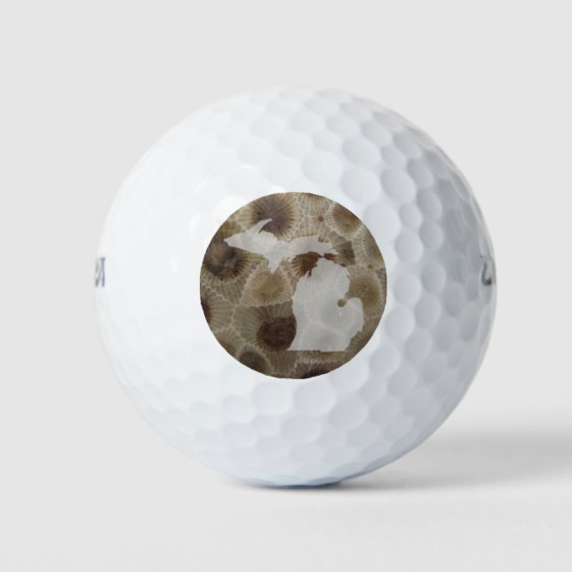 Michigan Petoskey Stone Golfball (Vorderseite)