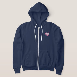 Michigan Pink Heart - I Liebe MI Hoodie