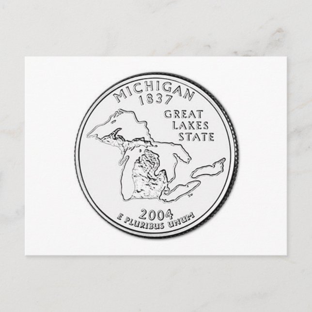 Michigan Postkarte (Vorderseite)