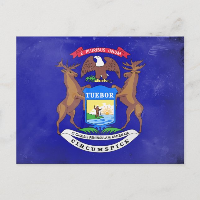 Michigan Postkarte (Vorderseite)