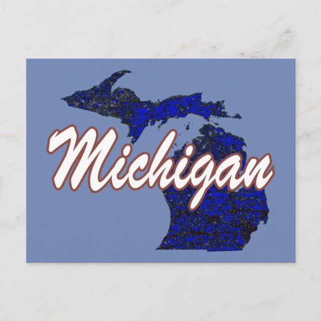 Michigan Postkarte (Vorderseite)