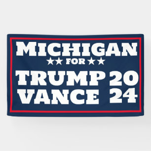 Michigan pour la bannière Trump Vance 2024