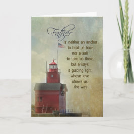 Michigan Red Lighthouse für Vater Karte