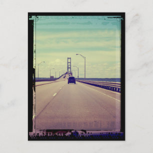 Michigan Road Reise Postkarte