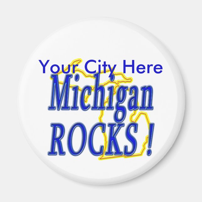 Michigan Rocks ! Magnet (Vorne)