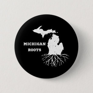 Michigan Roots Button