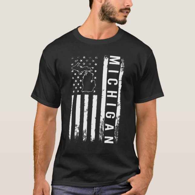 Michigan Roots Staat T-Shirt (Vorderseite)