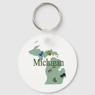 Michigan-Schlüsselanhänger Schlüsselanhänger