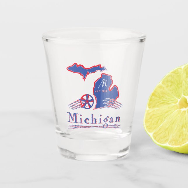 Michigan-Schuhglas Schnapsglas (Vorderseite)