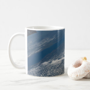 Michigan See, Huron See und Staat von Michigan. Kaffeetasse