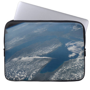 Michigan See, Huron See und Staat von Michigan. Laptopschutzhülle