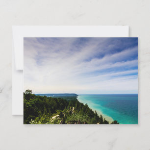 Michigan-See in Arcadia, Michigan im Sommer Postkarte