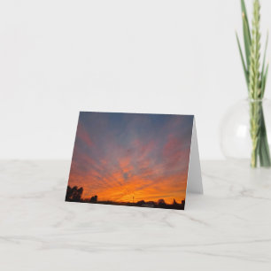 Michigan-Sonnenuntergang Dankeskarte