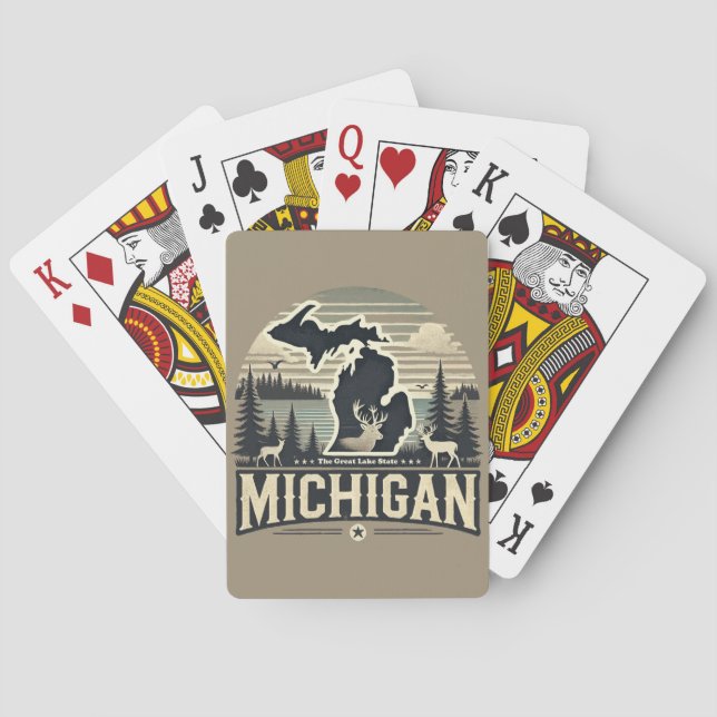 Michigan Spielkarten (Rückseite)
