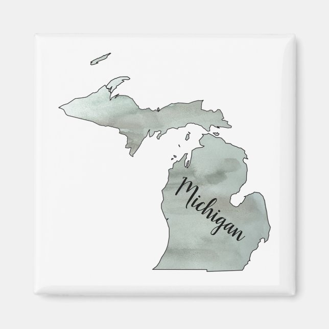 Michigan Staat Illustration Magnet (Vorne)
