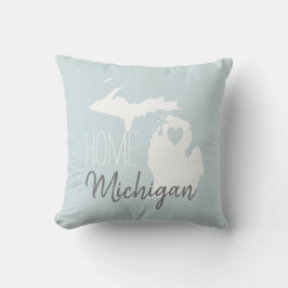 Michigan Staat Karte Liebe Zuhause Kissen