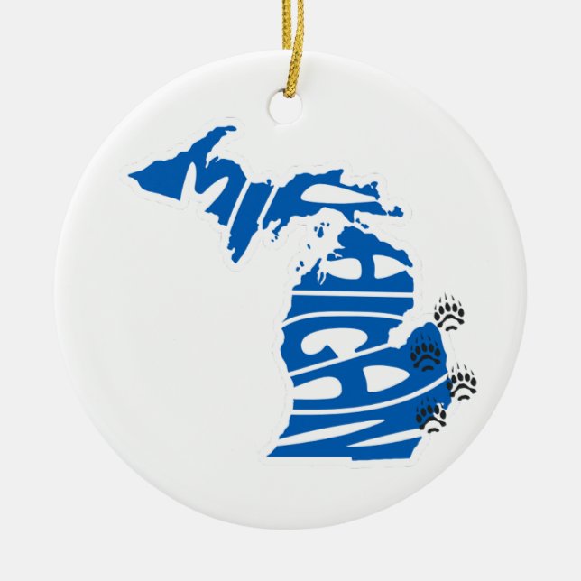 Michigan Staat Keramik Ornament (Vorne)