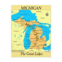 Michigan Staat Map