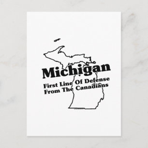 Michigan Staat Slogan Postkarte