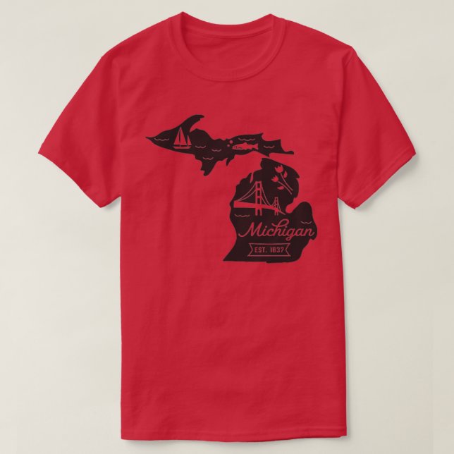 Michigan Staat T-Shirt (Design vorne)