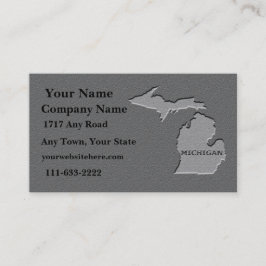 Michigan Staat Visitenkarte geschnitzter Stein Aus
