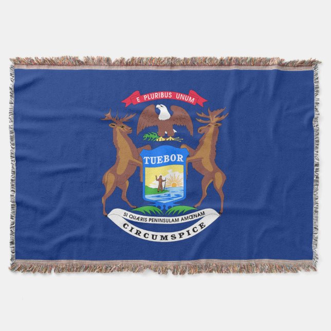Michigan-Staats-Flagge Decke (Vorderseite)