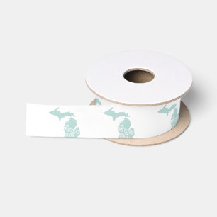 Michigan-Staats-Motto-Slogan Satinband