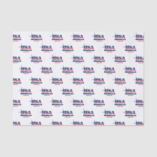 Michigan Staatsstolz Tissue Paper Seidenpapier (Vorderseite)